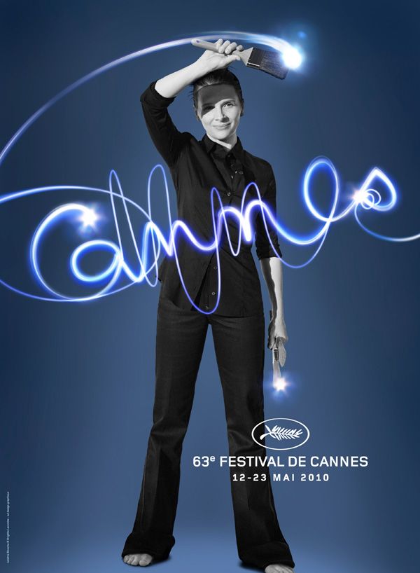 poster of the 63rd Festival de Cannes was designed by Annick Durban from a picture of Juliette Binoche by Brigitte Lacombe (1).jpg